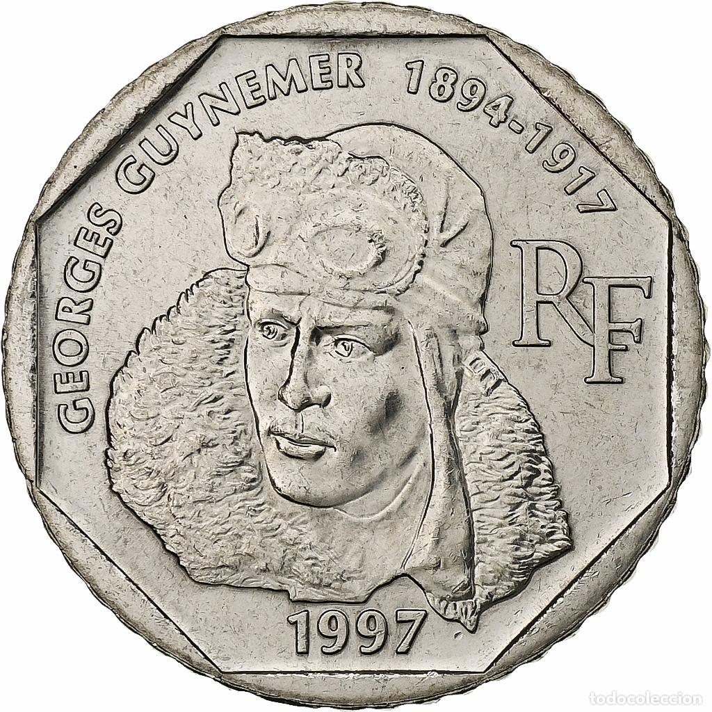 Monedas antiguas de Europa: [#1502076] Moneda, Francia, Guynemer, 2 Francs, 1997, Paris, FDC, FDC, N&iacute;quel, KM:1187