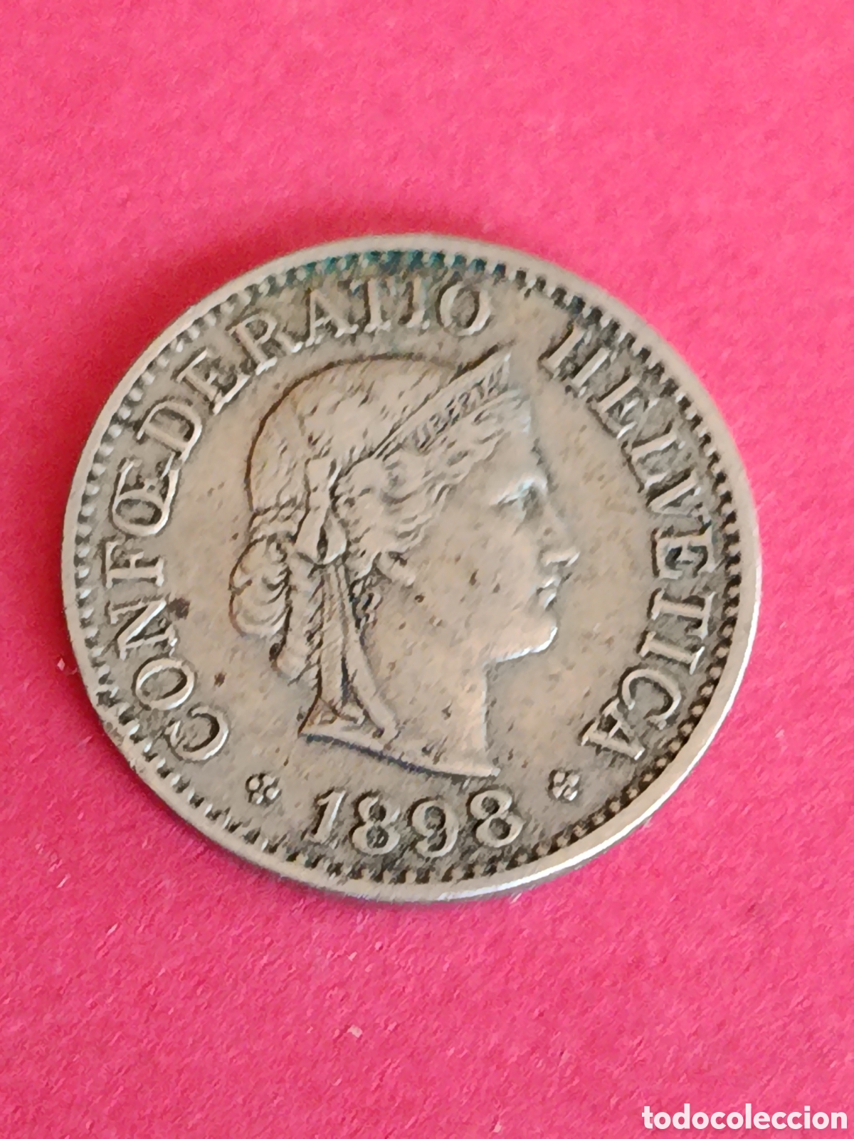 Monedas antiguas de Europa: SUIZA. 10 RAPPEN DE 1898. MBC.