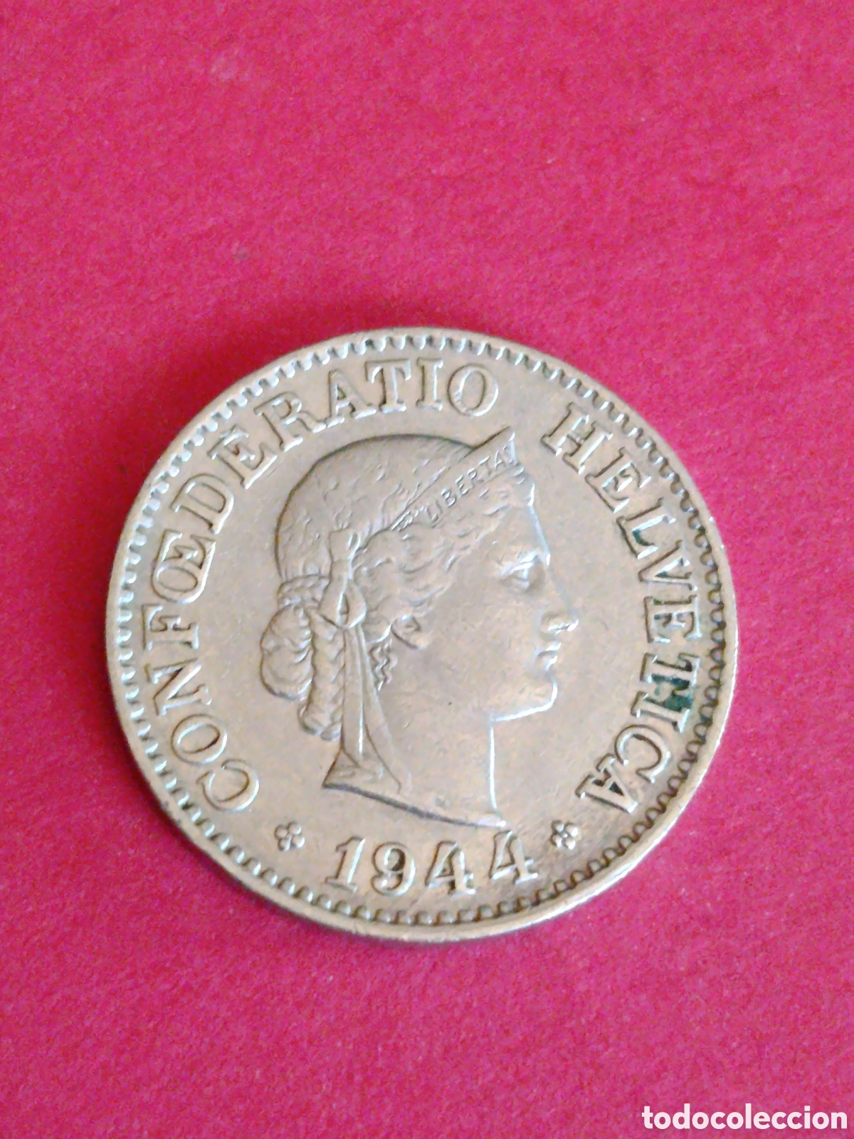 Monedas antiguas de Europa: SUIZA. 10 RAPPEN DE 1944. MBC