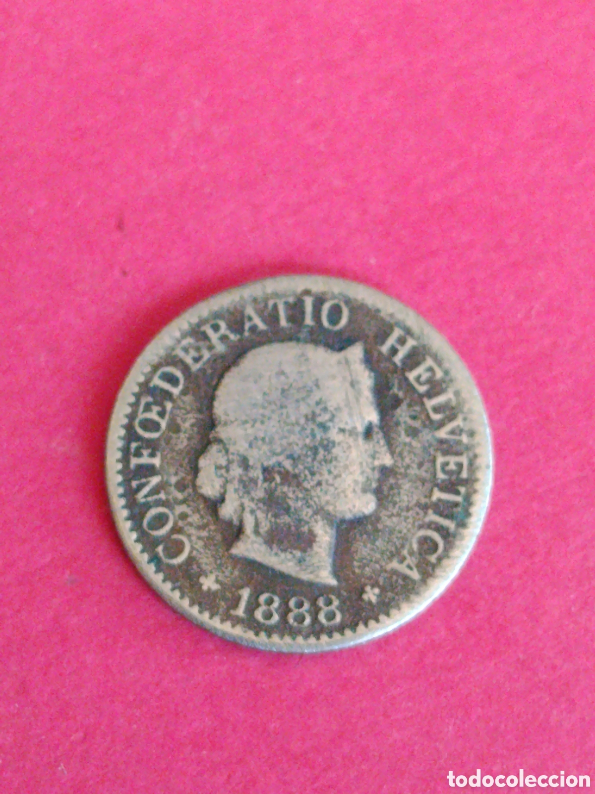 Monedas antiguas de Europa: SUIZA 5 RAPPEN DE 1888. RC.