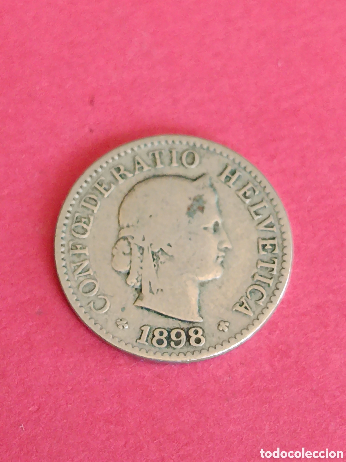 Monedas antiguas de Europa: SUIZA. 5 RAPPEN DE 1898. BC-.