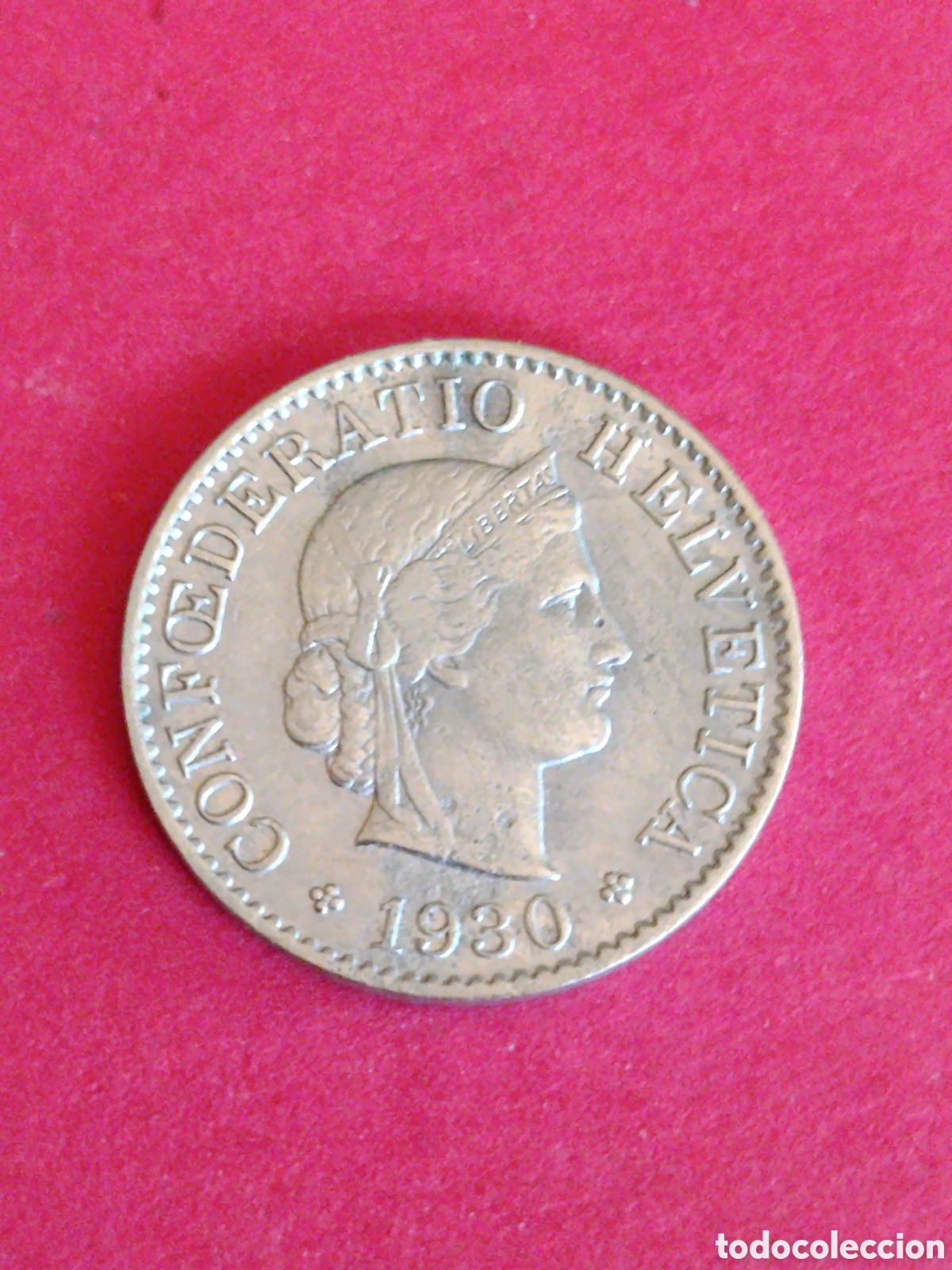 Monedas antiguas de Europa: SUIZA. 5 RAPPEN DE 1930. MBC-.