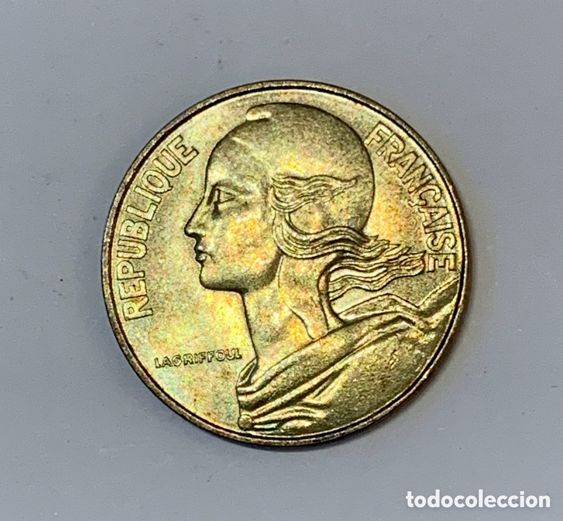 Monedas antiguas de Europa: Moneda. Republique Francoise. Lagriffoul. 20 Cmes. 1984.