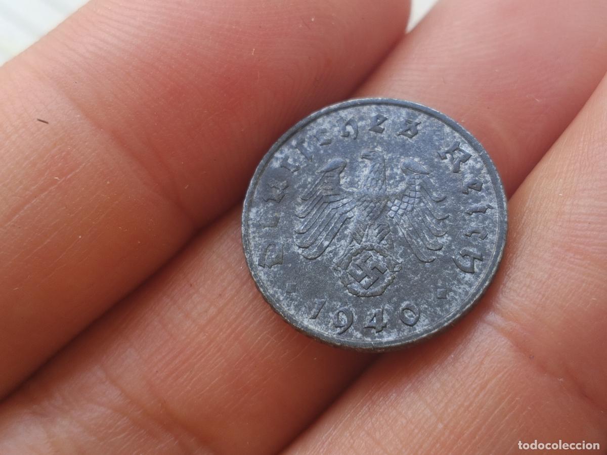Monedas antiguas de Europa: Alemania nazi. 5 reichspfennig de 1940 A