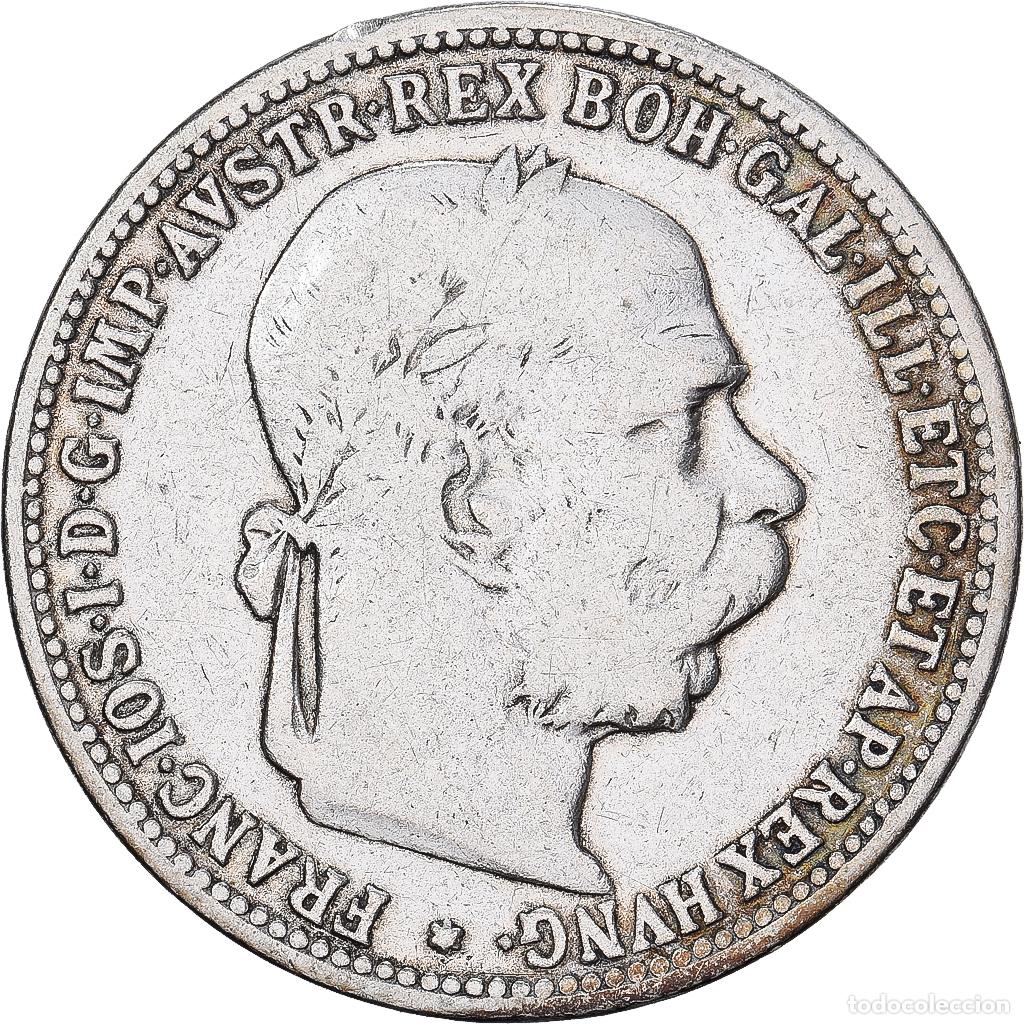 Monedas antiguas de Europa: [#1520020] Hungr&iacute;a, Franz Joseph I, Korona, 1893, Kormoczbanya, Plata, BC+, KM:484