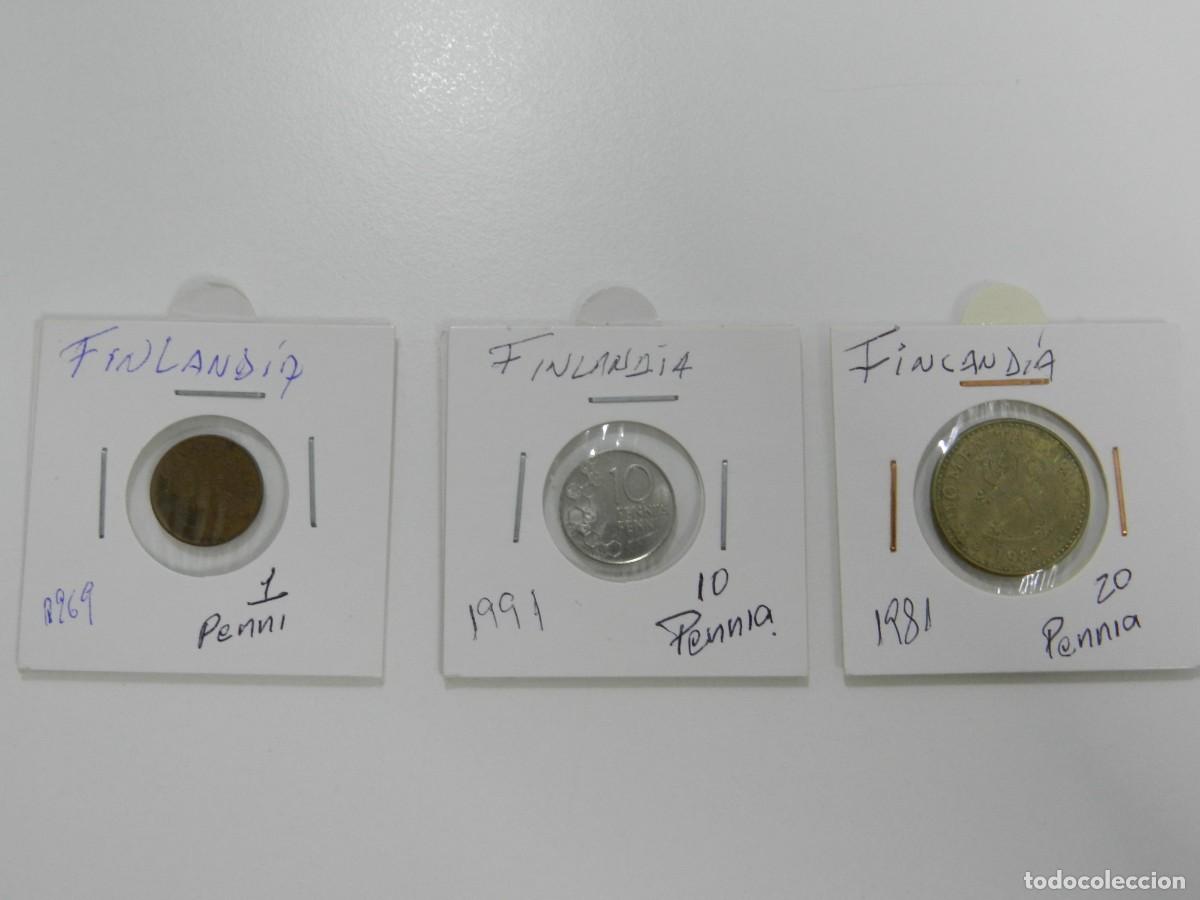 Monedas antiguas de Europa: 3 monedas de Finlandia