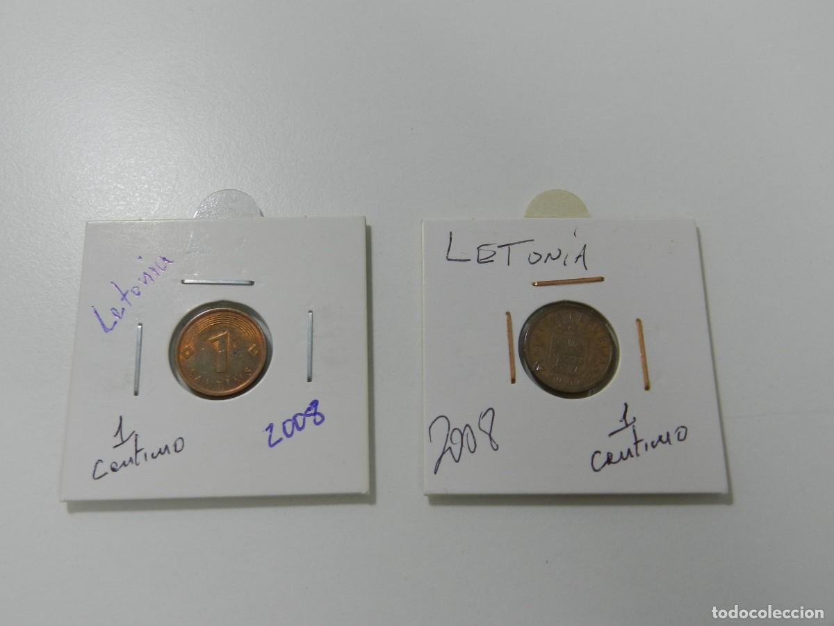 Monedas antiguas de Europa: Lote de monedas de Letonia