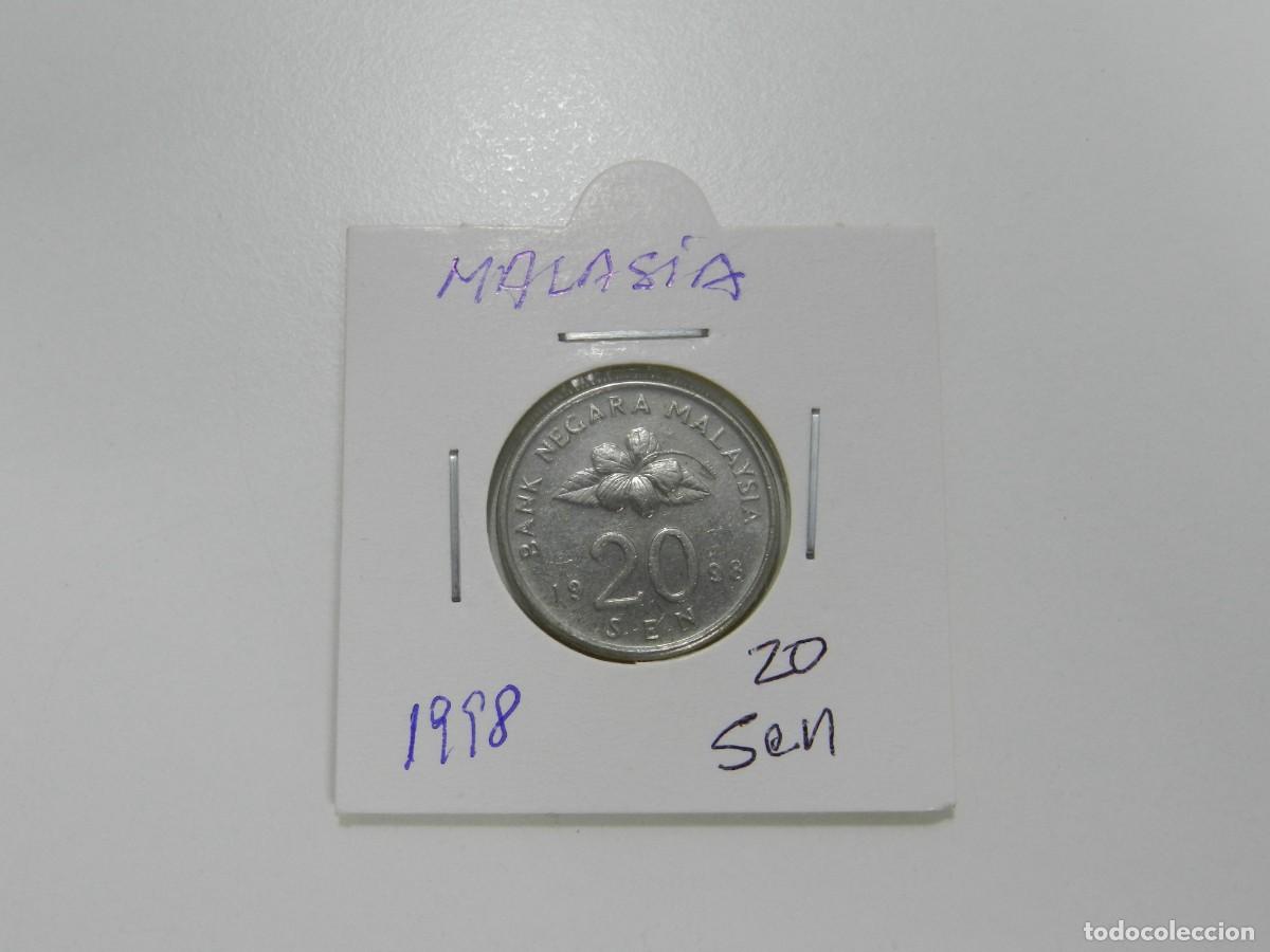 Monedas antiguas de Europa: 1 moneda de Malasia (20 sen )