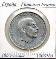 Monedas antiguas de Europa: ESPA&Ntilde;A 1966-66 (14) , 100 PESETAS, FRANCISCO FRANCO, AG;