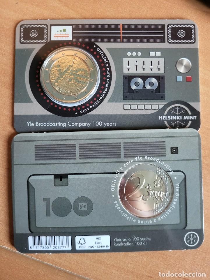 Monedas antiguas de Europa: Coincard 2 Euros Conmemorativa Finlandia 2026 - Radiodifusi&oacute;n - Versi&oacute;n finlandesa