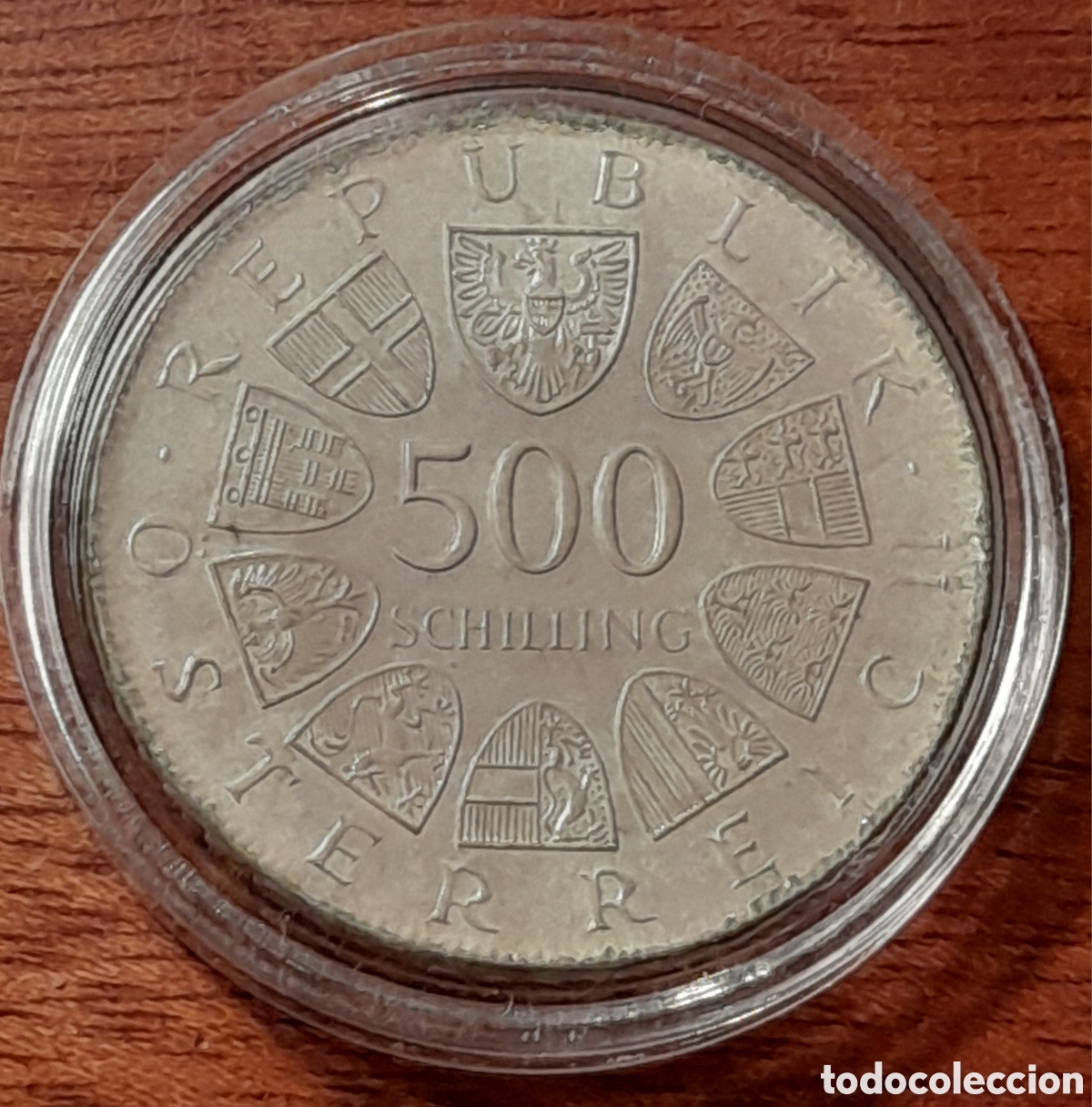 Monete antiche di Europa: Austria, 500 schilling 1981. moneda plata version select, anton wildgans, silver coin