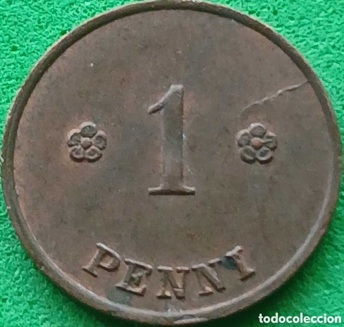 Monedas antiguas de Europa: Finlandia 1 penni 1923 km#23