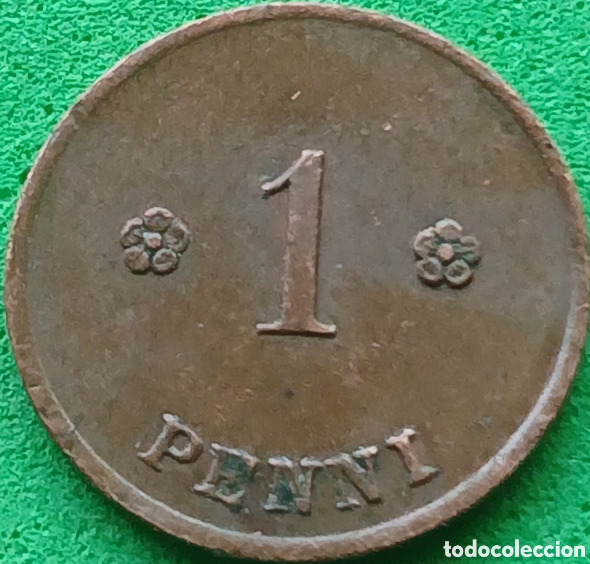 Monedas antiguas de Europa: Finlandia 1 penni 1919 km#23