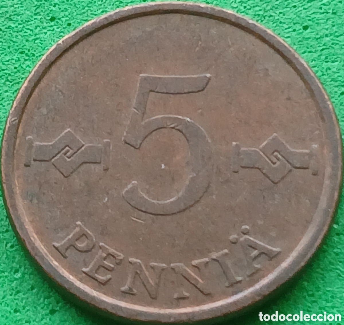 Monedas antiguas de Europa: Finlandia 5 pennia 1972 km#45