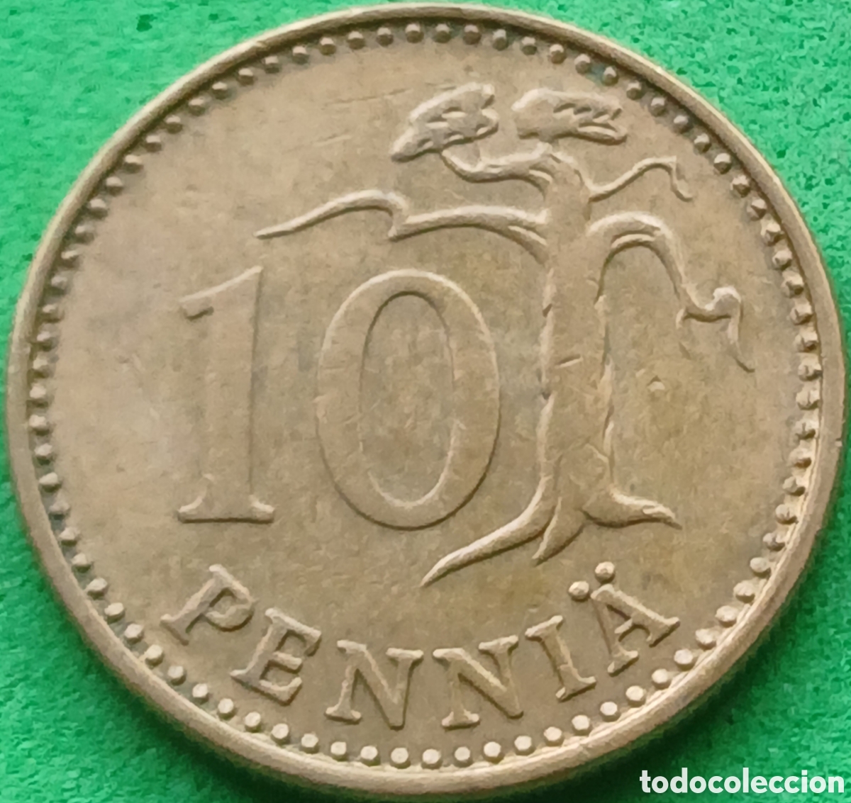 Monedas antiguas de Europa: Finlandia 10 pennia 1971 km#46