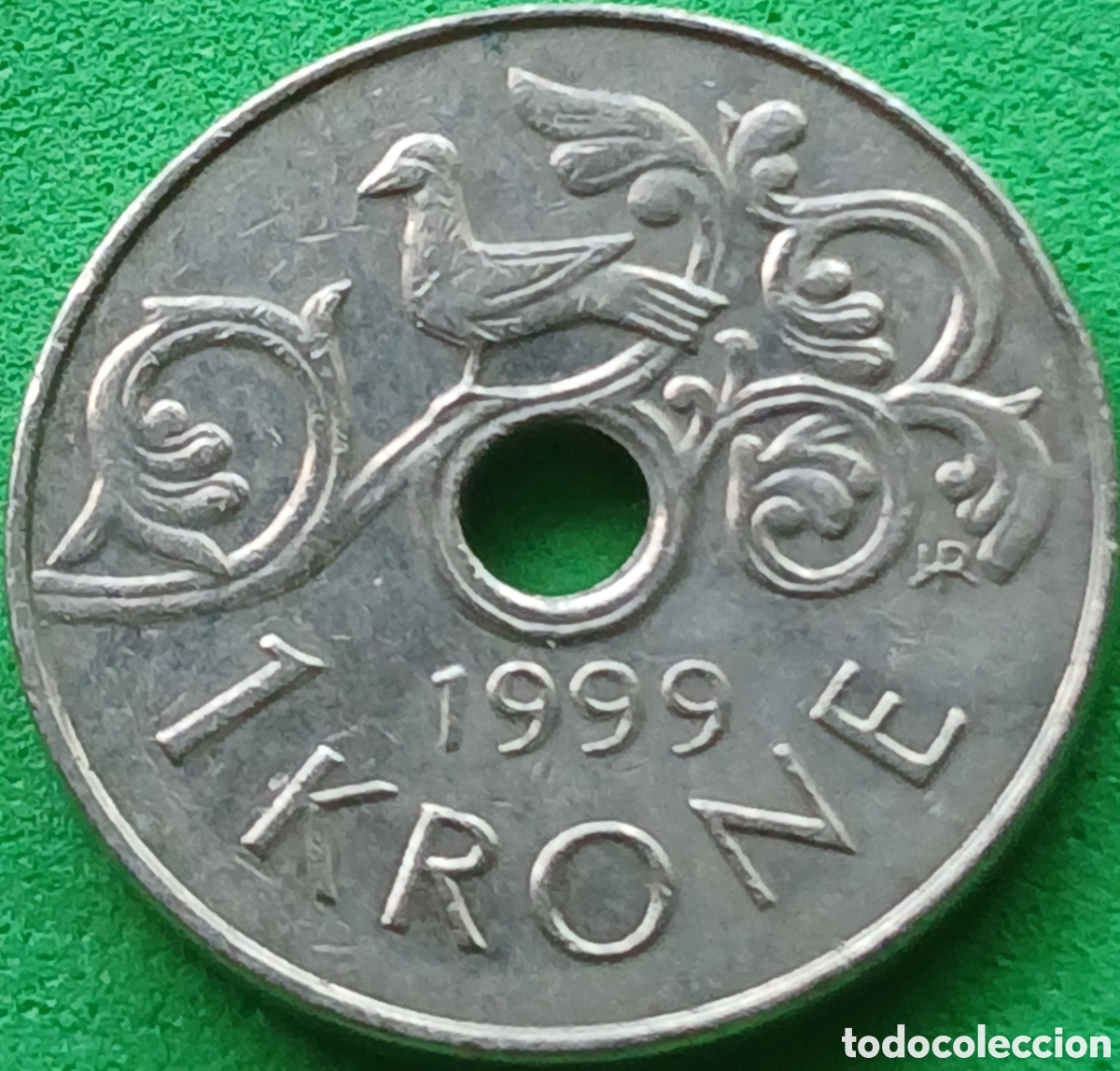 Monedas antiguas de Europa: Noruega 1 corona 1999 km#462