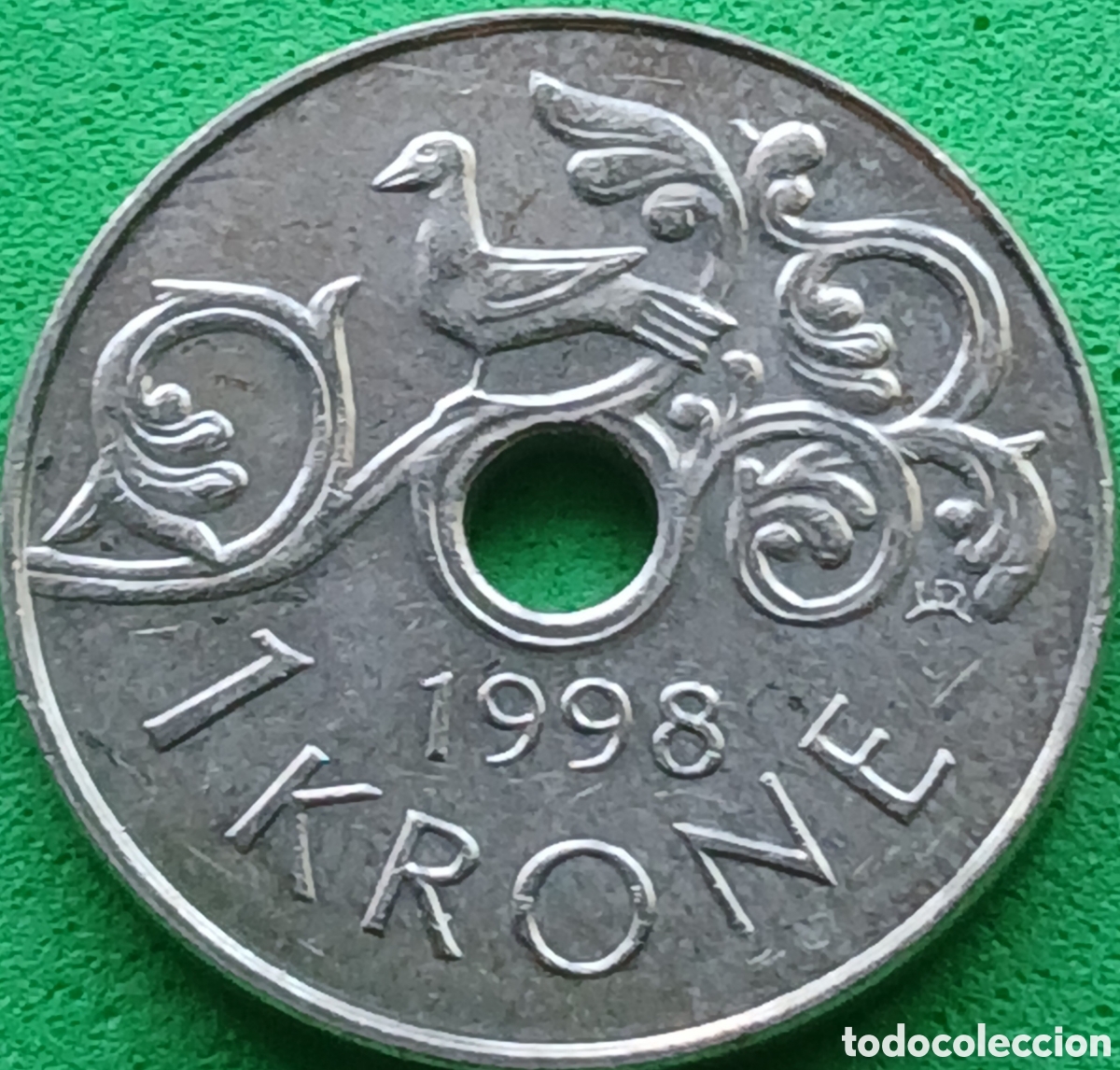 Monedas antiguas de Europa: Noruega 1 corona 1998 km#462