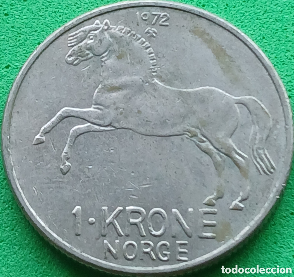 Monedas antiguas de Europa: Noruega 1 corona 1972 km#409