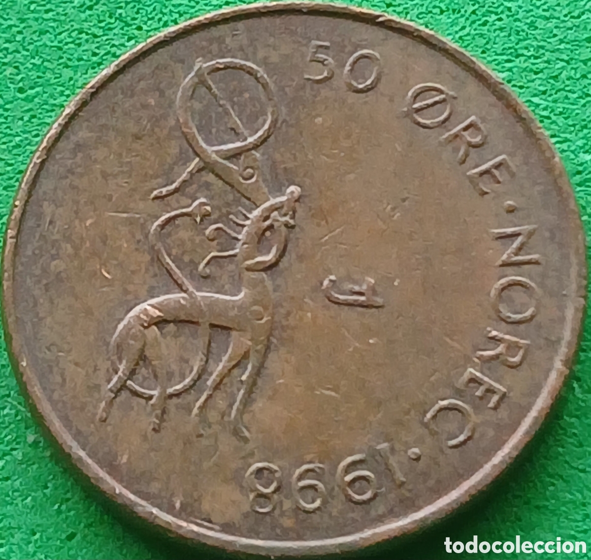 Monedas antiguas de Europa: Noruega 50 ore 1998 km#460