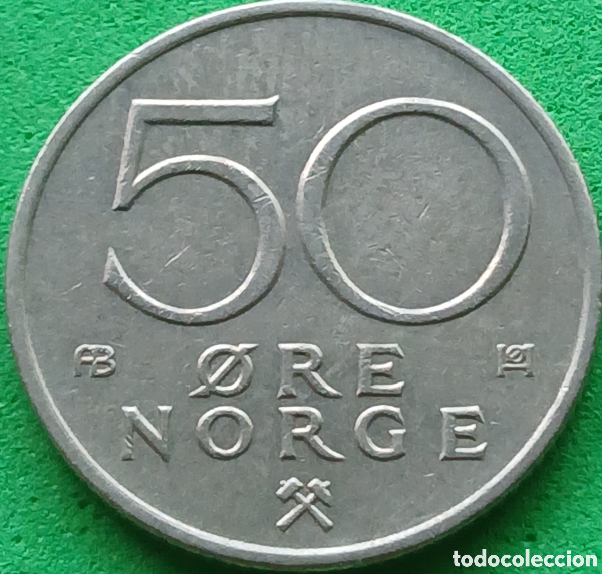Monedas antiguas de Europa: Noruega 50 ore 1976 km#418