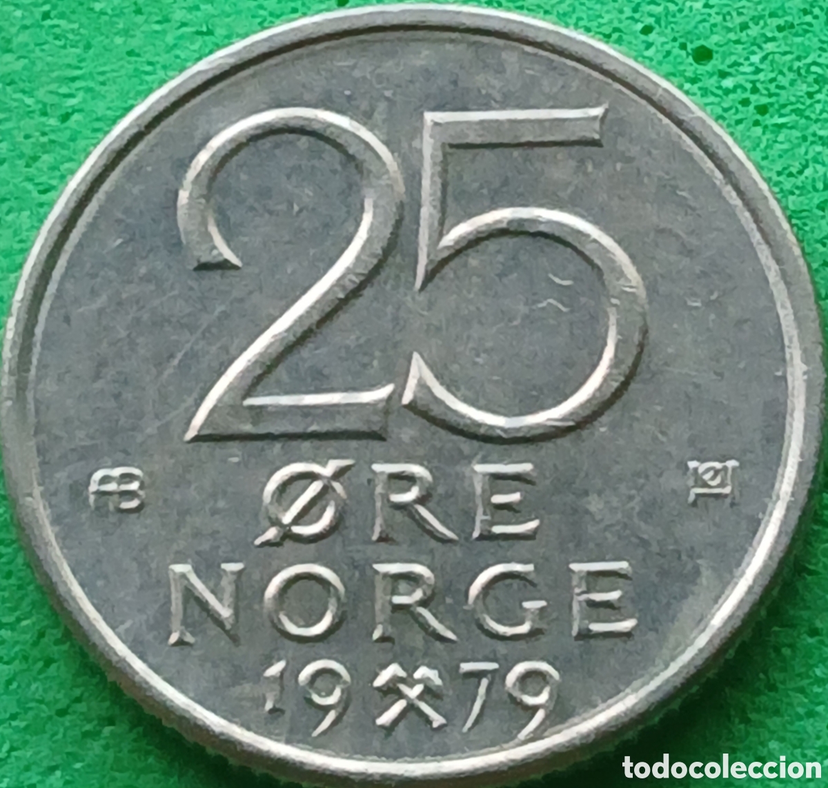 Monedas antiguas de Europa: Noruega 25 ore 1979 km#417