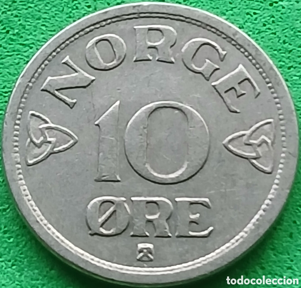 Monedas antiguas de Europa: Noruega 10 ore 1956 km#396