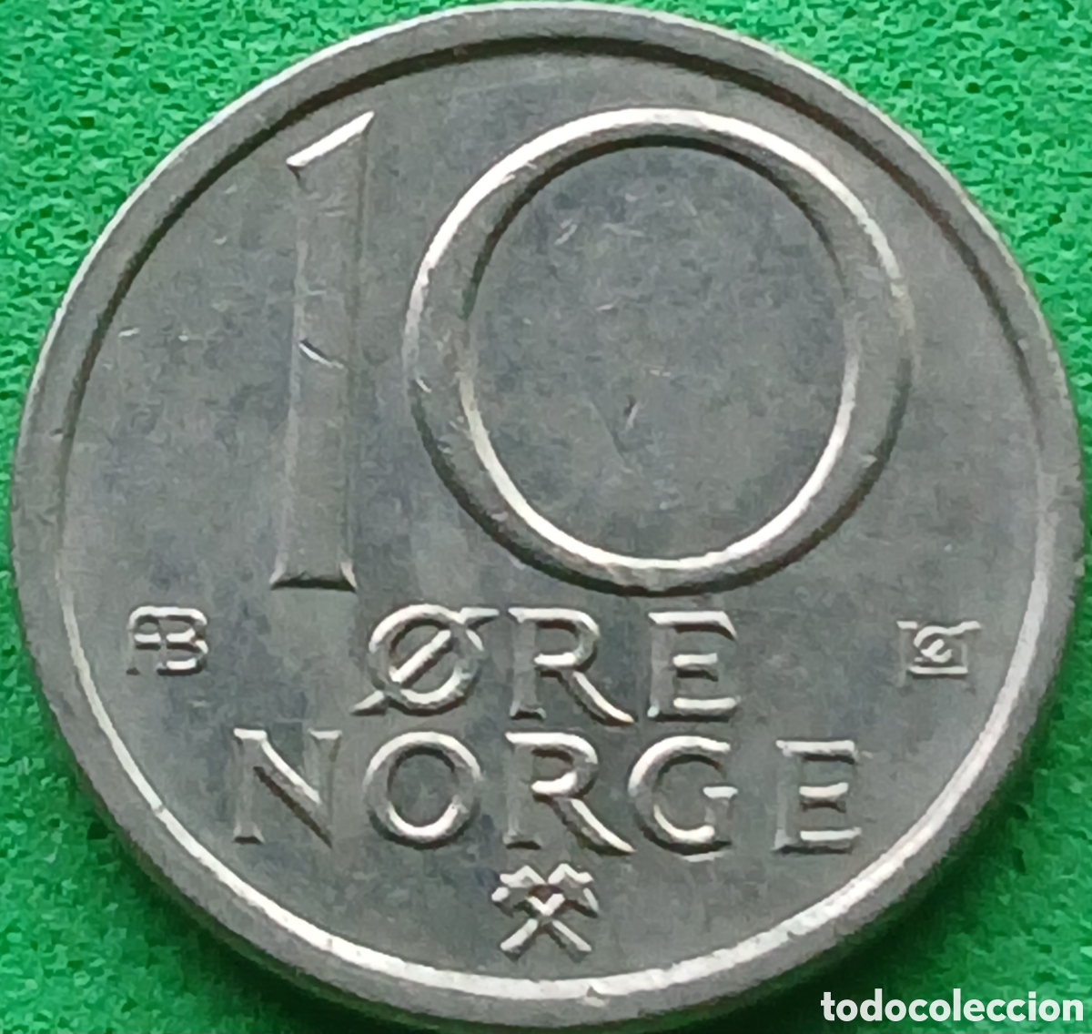 Monedas antiguas de Europa: Noruega 10 ore 1974 km#416