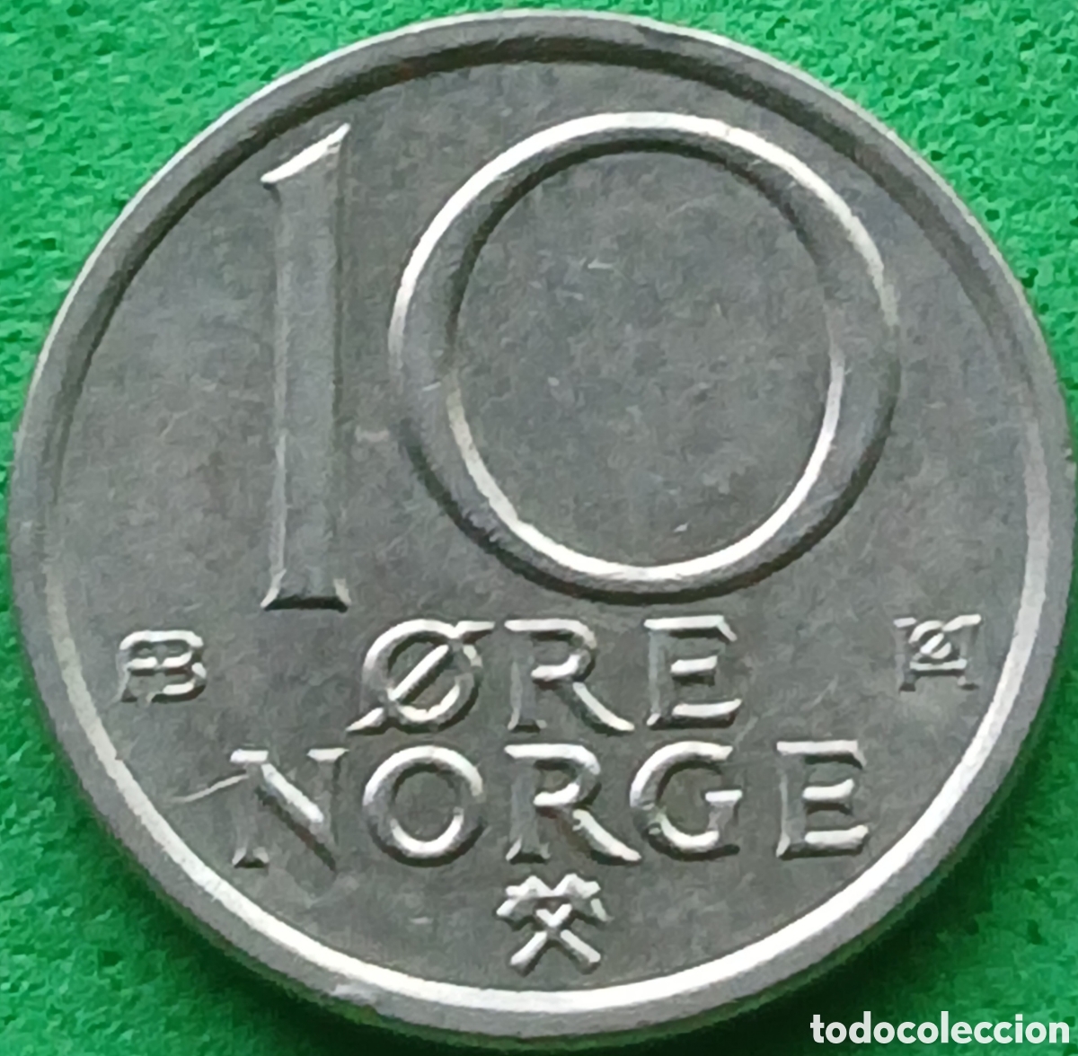 Monedas antiguas de Europa: Noruega 10 ore 1976 kn#416