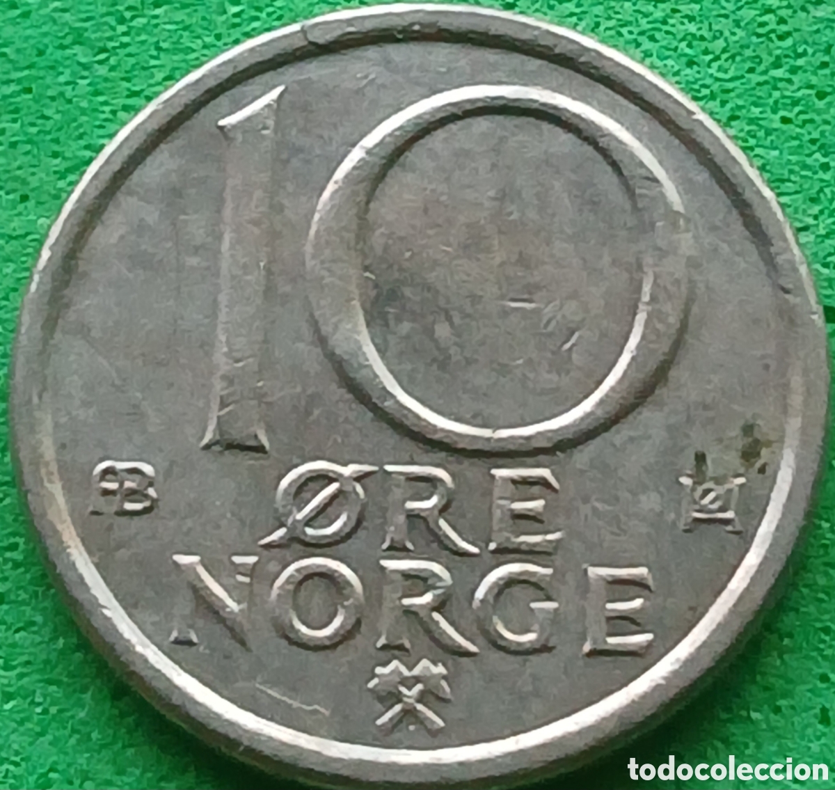 Monedas antiguas de Europa: Noruega 10 ore 1977 km#416