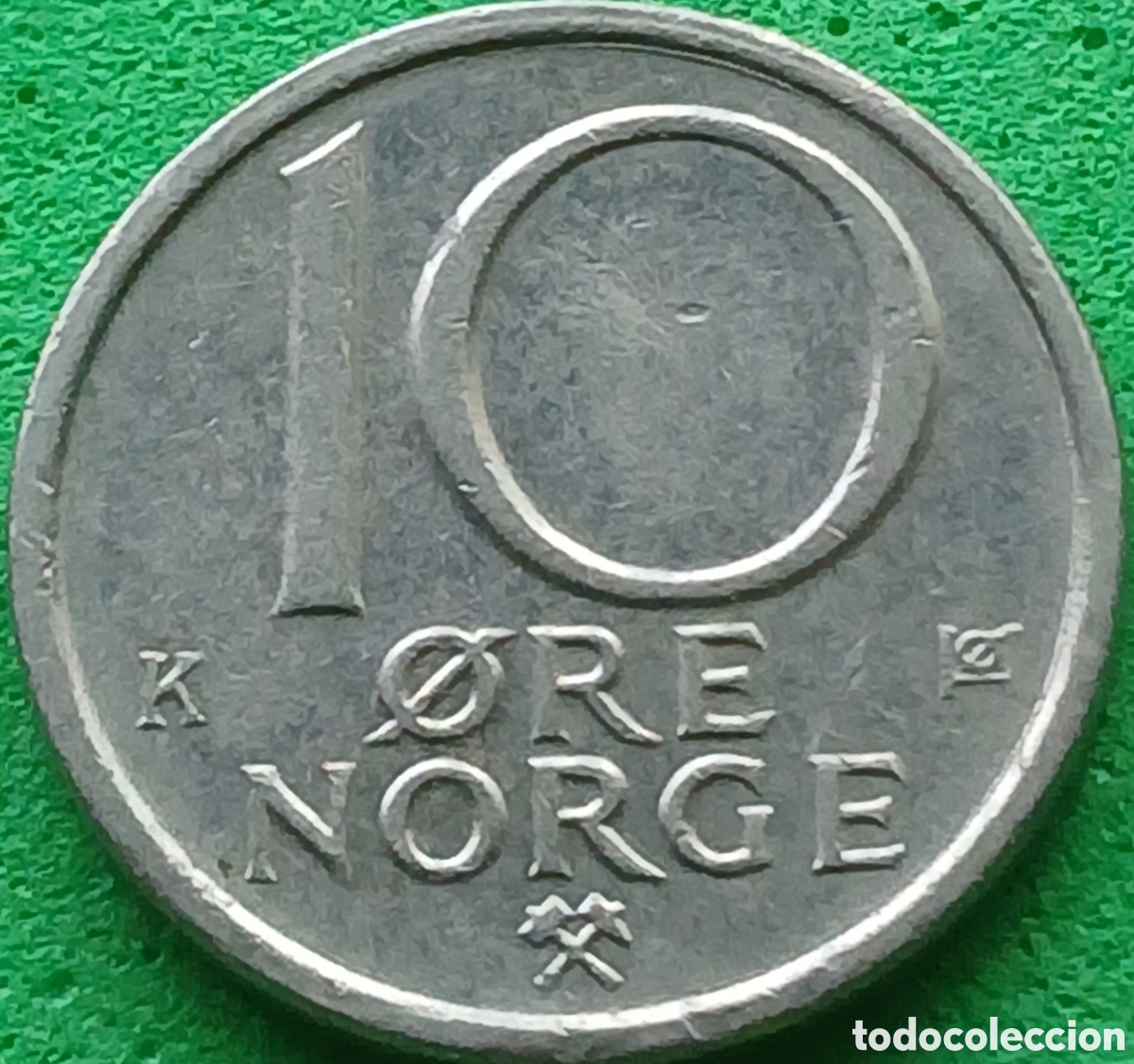 Monedas antiguas de Europa: Noruega 10 ore 1984 km#416