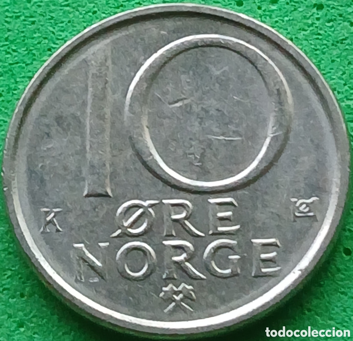 Monedas antiguas de Europa: Noruega 10 ore 1991 km#416
