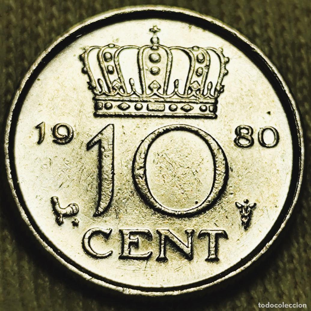 Monedas antiguas de Europa: Paises Bajos 10 Centavos, Juliana 1980, Sin Circular (SC) Lote 2364