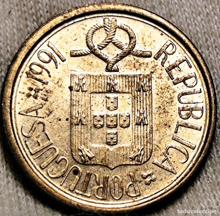 Monedas antiguas de Europa: Portugal 5 Escudos 1991, Sin Circular (SC) Lote 2372