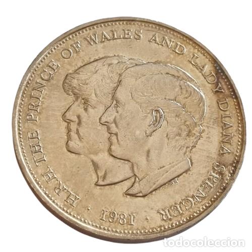 Monedas antiguas de Europa: CONMEMORATIVA Corona INGLATERRA 1981 Carlos III Lady Diana Spencer