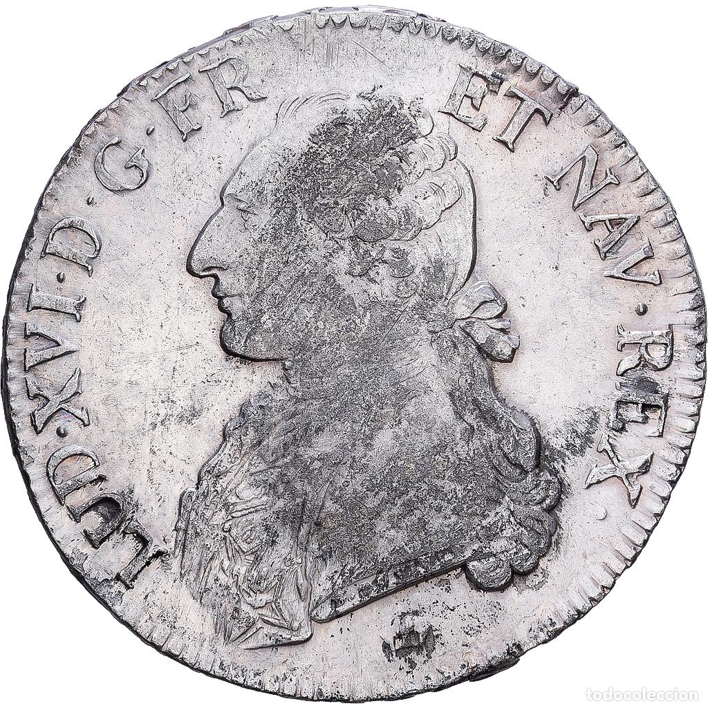Monedas antiguas de Europa: [#139844] Francia, Louis XVI, Ecu aux branches d'olivier, 1787, Toulouse, Plata, EBC