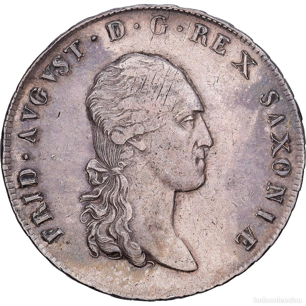 Monedas antiguas de Europa: [#982508] Kingdom of Saxony, Friedrich August I, Thaler, 1812, Dresden, Plata, MBC