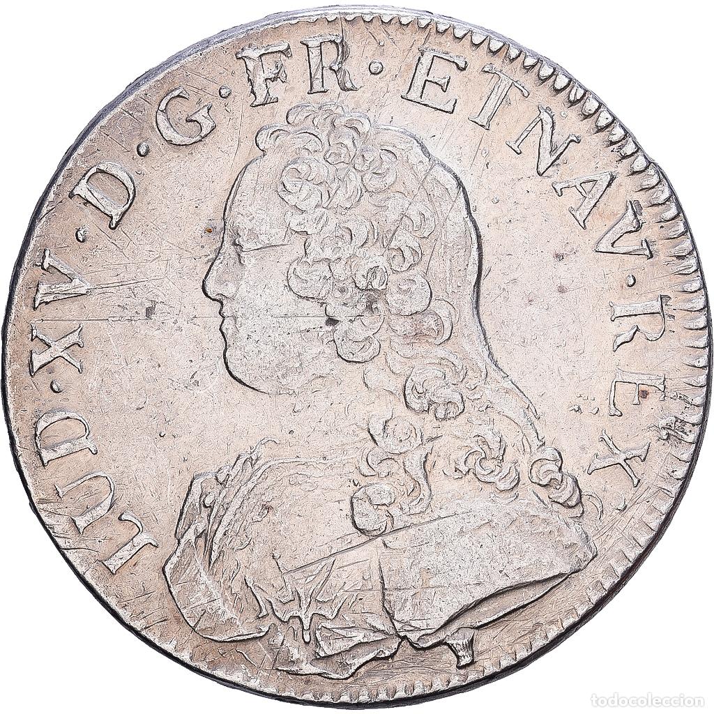 Monedas antiguas de Europa: [#139915] Francia, Louis XV, Ecu aux branches d'olivier, 1726, Rennes, Plata, MBC