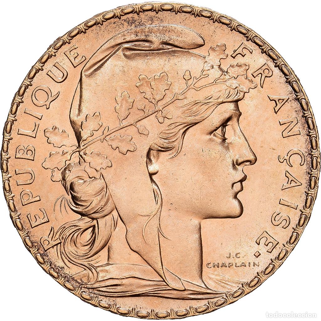 Monnaies anciennes de Europe: [#1540050] Francia, 20 Francs, Marianne, 1908, Oro, EBC, KM:857