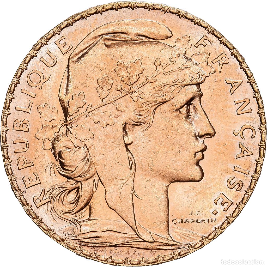 Monnaies anciennes de Europe: [#1540052] Francia, 20 Francs, Marianne, 1909, Oro, EBC, KM:857