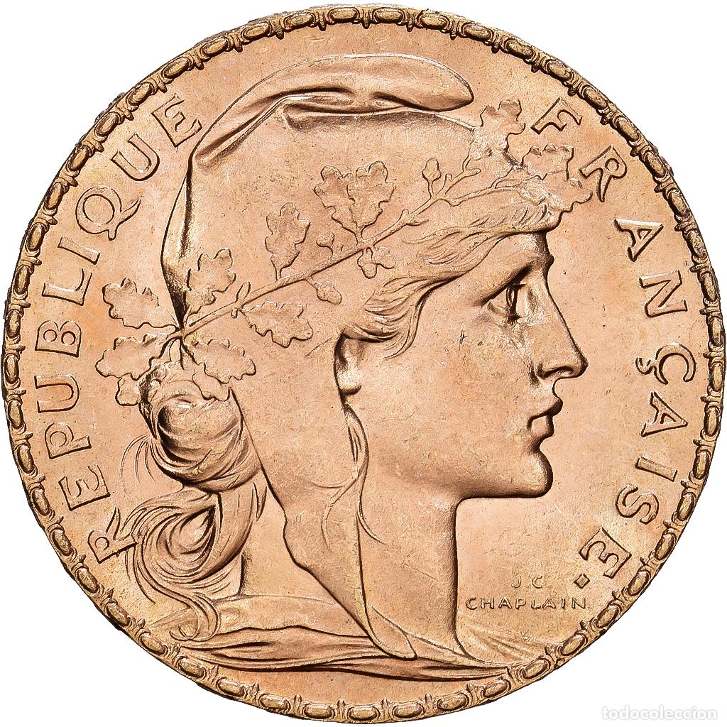 Monedas antiguas de Europa: [#1540054] Francia, 20 Francs, Marianne, 1910, Oro, EBC, KM:857