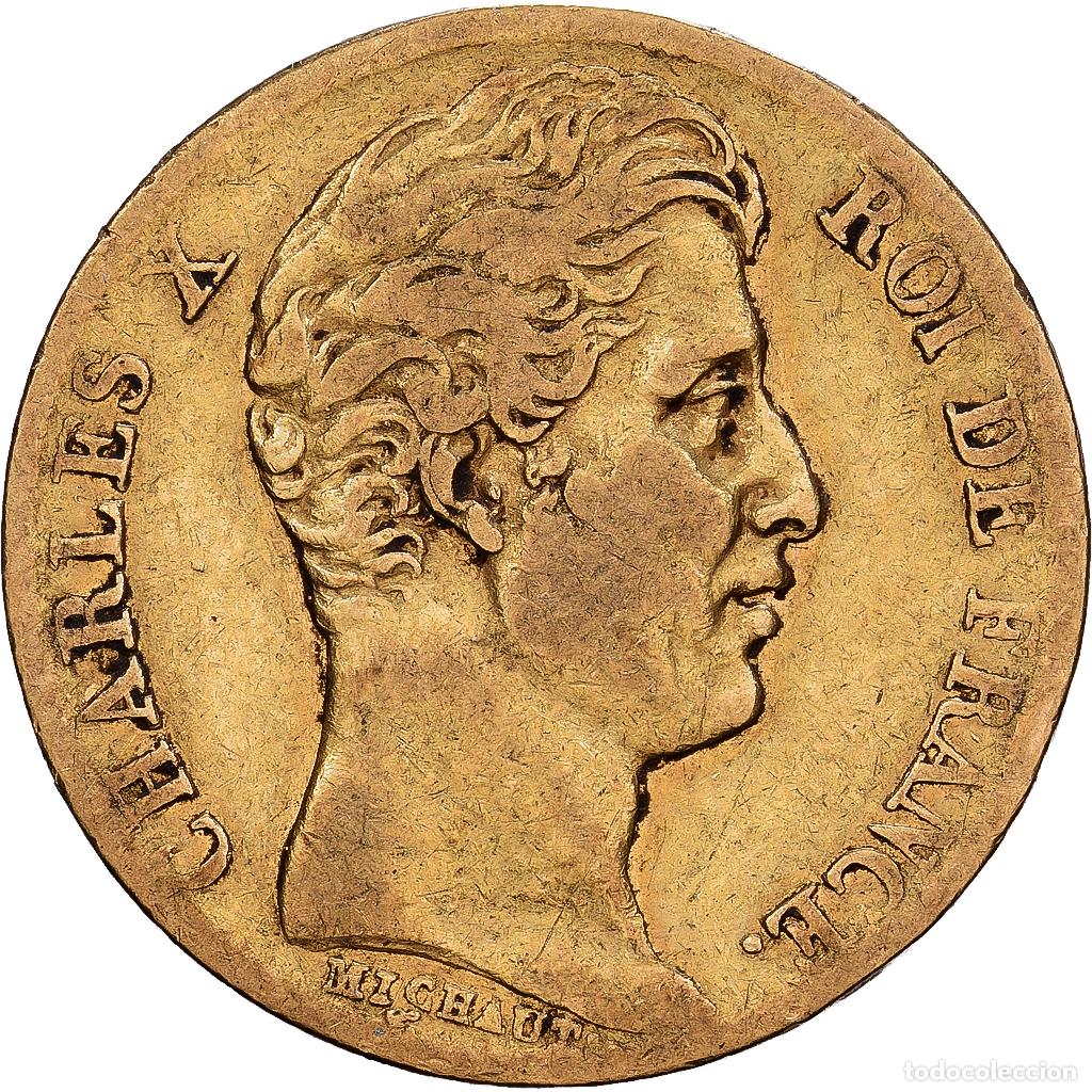 Monedas antiguas de Europa: [#1540057] Francia, 20 Francs, Charles X, 1830, Lille, Oro, BC+, KM:726.4