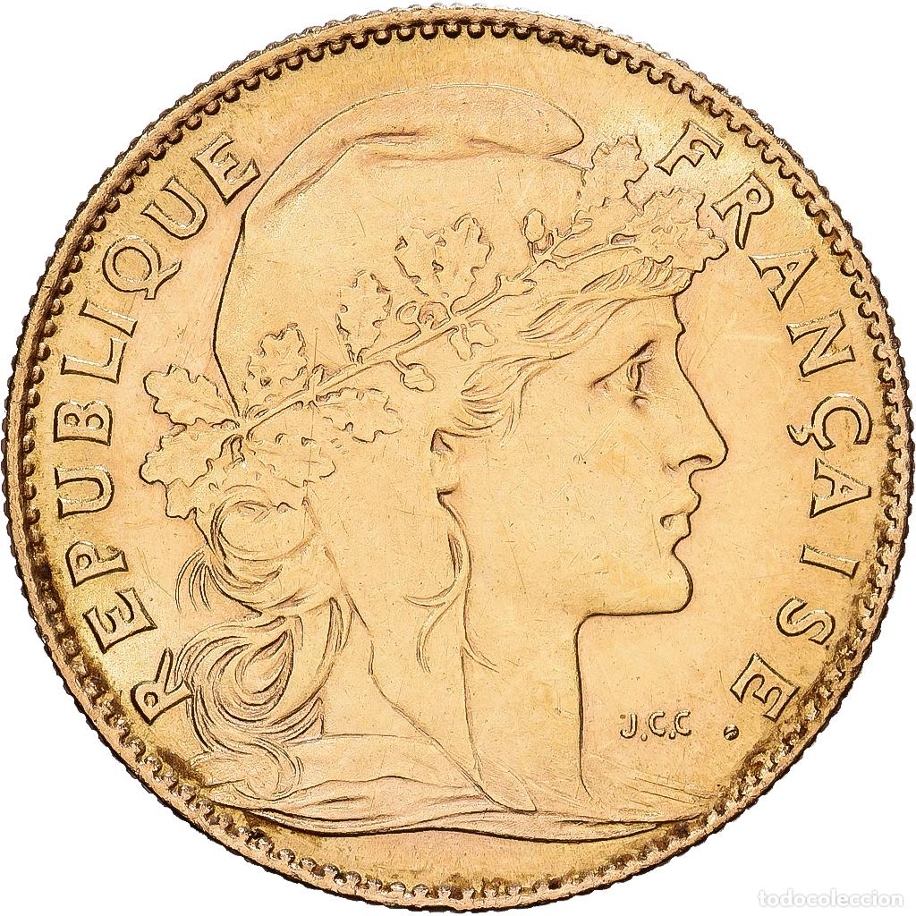 Monedas antiguas de Europa: [#1540028] Francia, 10 Francs, Marianne, 1901, Paris, Oro, MBC, KM:846