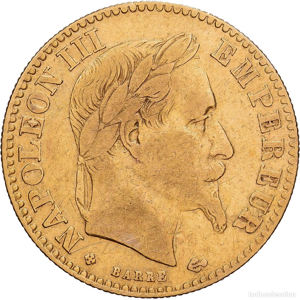 Monedas antiguas de Europa: [#1540063] Francia, Napoleon III, 10 Francs, Napol&eacute;on III, 1863, Strasbourg, Oro, BC+