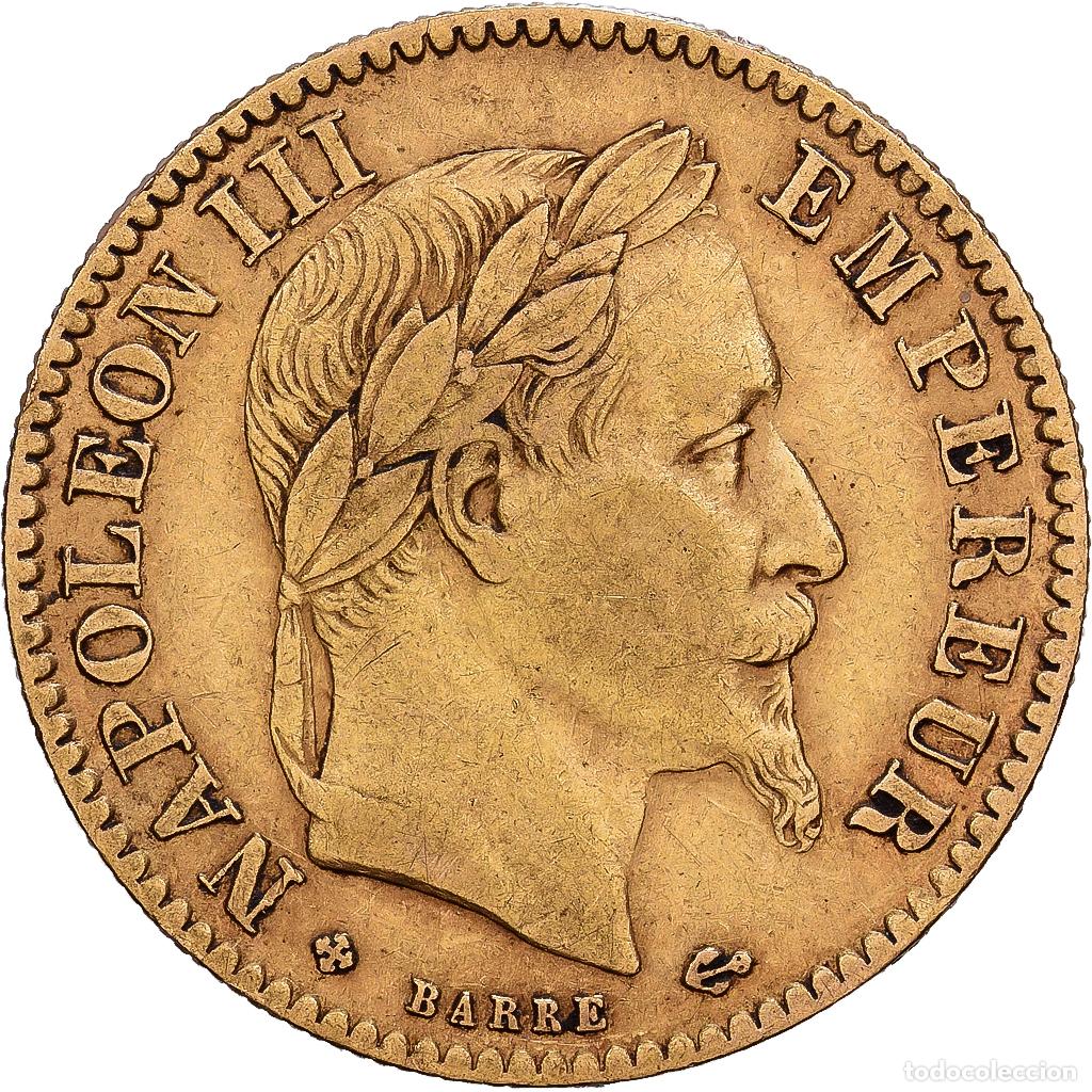 Monedas antiguas de Europa: [#1540065] Francia, Napoleon III, 10 Francs, Napol&eacute;on III, 1864, Strasbourg, Oro, BC+