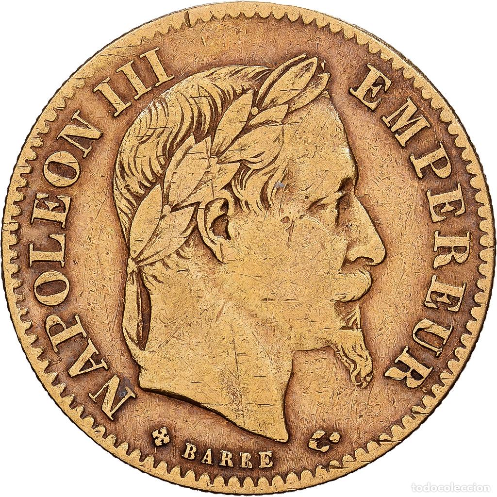 Monedas antiguas de Europa: [#1540091] Francia, Napoleon III, 10 Francs, Napol&eacute;on III, 1866, Strasbourg, Oro, BC+