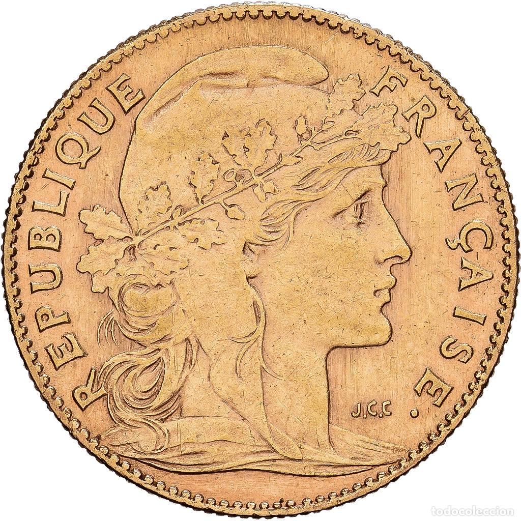 Monedas antiguas de Europa: [#1540092] Francia, 10 Francs, Marianne, 1906, Paris, Oro, BC+, KM:846