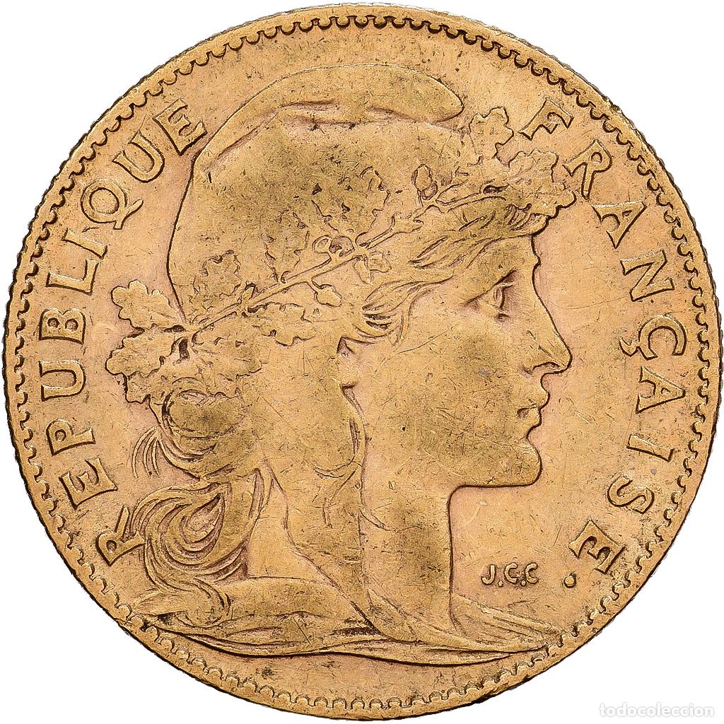 Monedas antiguas de Europa: [#1540062] Francia, 10 Francs, Marianne, 1906, Paris, Oro, BC+, KM:846