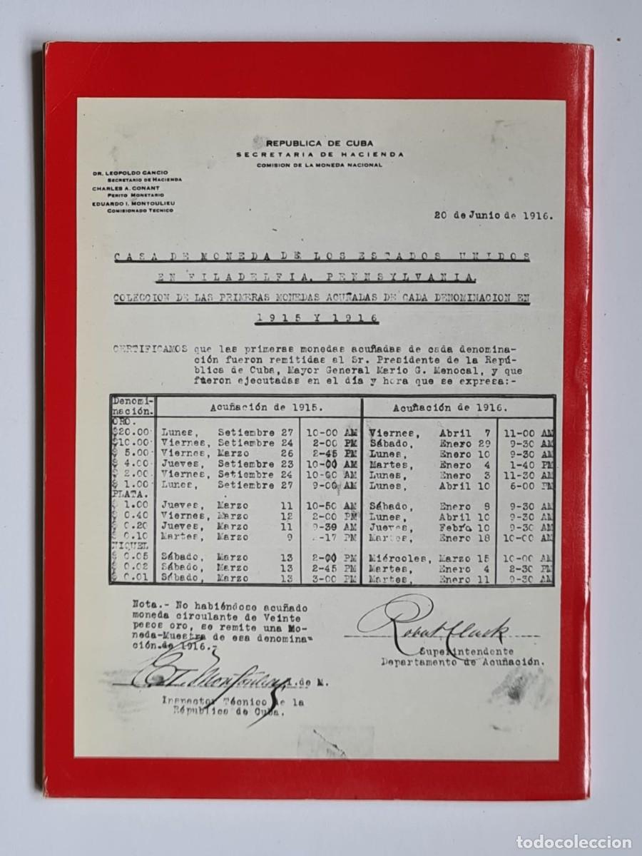 Monedas antiguas de Europa: Cuba, Emisiones de monedas y billetes 1915 . 1980