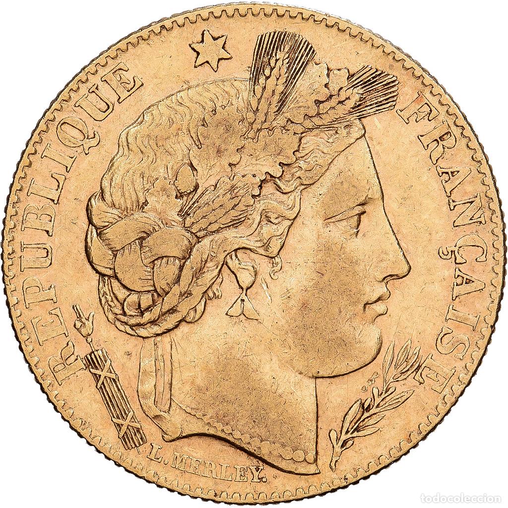 Monedas antiguas de Europa: [#1540034] Francia, 10 Francs, C&eacute;r&egrave;s, 1899, Paris, Oro, MBC+, KM:830