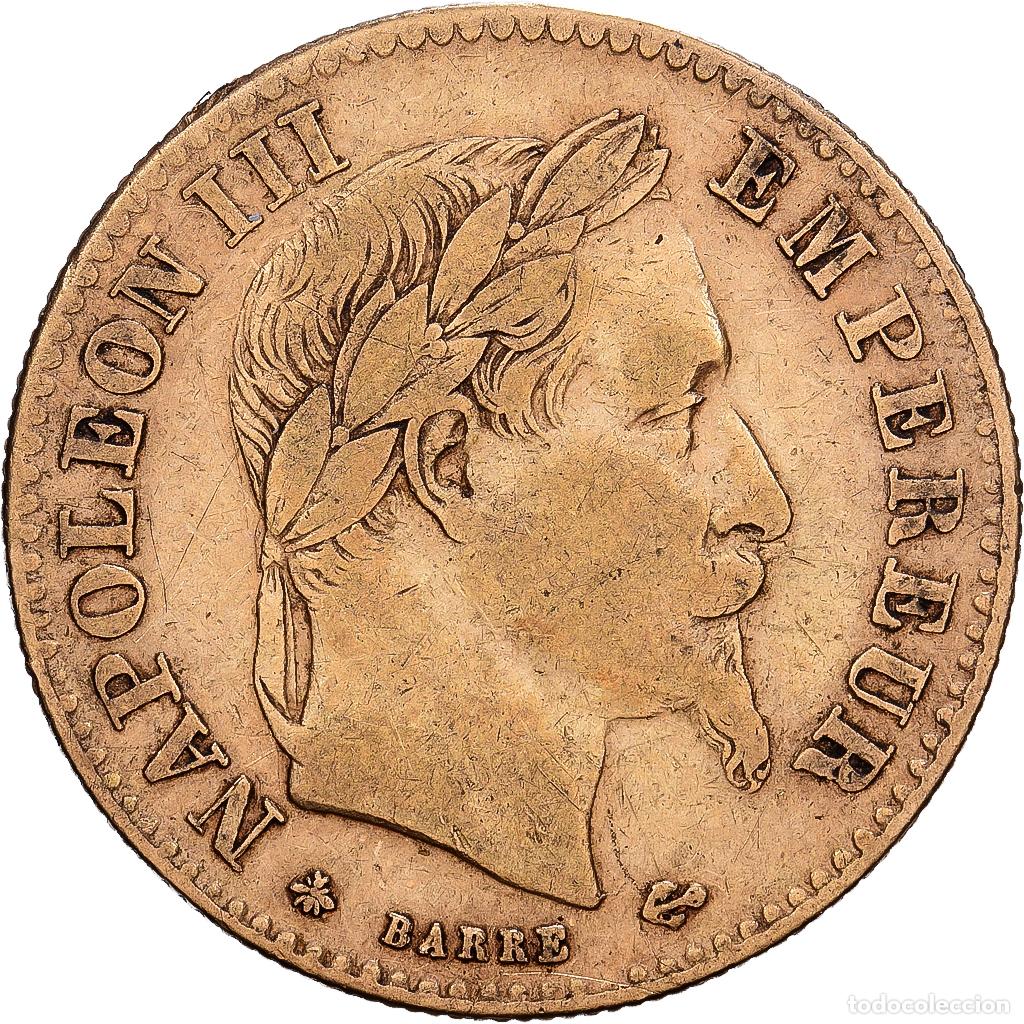 Monedas antiguas de Europa: [#1540036] Francia, Napoleon III, 10 Francs, Napol&eacute;on III, 1862, Paris, Oro, BC+, KM:800.1